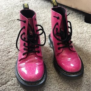 Doc Martens Luana Sparkly Hot Pink
